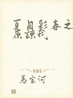 夏目彩春之老公原谅我