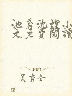 池鸢沈煜小说全文免费阅读