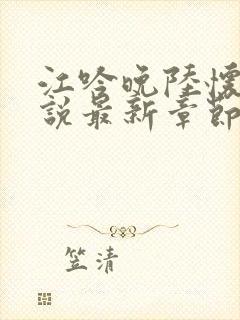 江吟晚陆怀璟小说最新章节更新时间