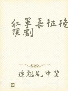 红军长征后的电视剧封面