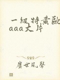 一级特黄欧美aaaa大片封面