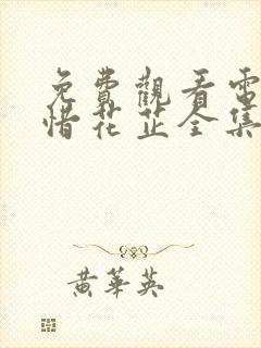 免费观看电视剧惜花芷全集封面