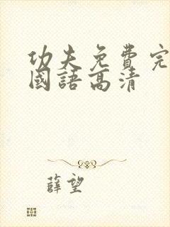 功夫免费完整版国语高清