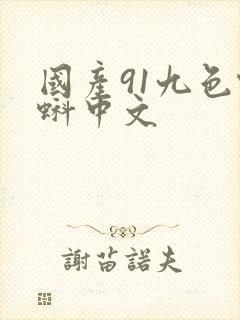 国产91九色蝌蚪中文