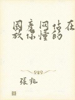 国产网站在线播放你懂的