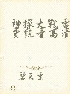 神探大战电影免费观看高清完整封面