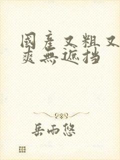 国产又粗又猛又爽无遮挡