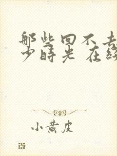 那些回不去的年少时光 在线