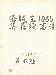 海贼王1065集在线高清免费观看封面