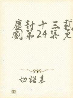 尘封十三载电视剧第24集免费观看