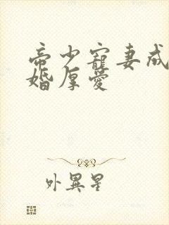 帝少宠妻成瘾先婚厚爱