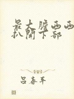 最大胆西西人体扒开下部