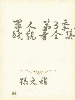 罪人 第3季在线观看全集免费播放