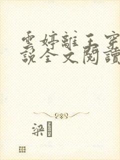 云婷离王穿越小说全文阅读