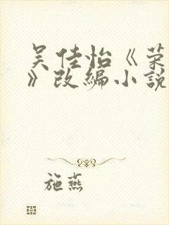 吴佳怡《荣华令》改编小说