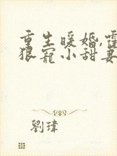 重生暖婚,霍总狠宠小甜妻