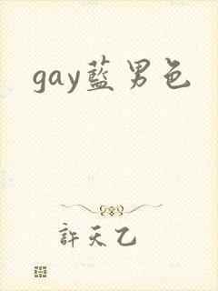 gay蓝男色封面