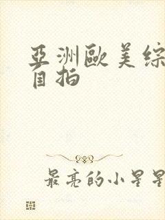 亚洲欧美综合区自拍