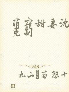 萌宠甜妻沈少请克制封面