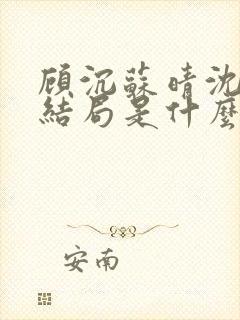 顾沉苏晴沈希仪结局是什么封面