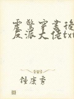 震惊穿书后娶了反派大佬txt