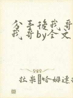 分手后我哥还是我哥by全文免费阅读