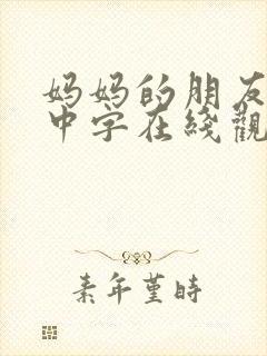 妈妈的朋友韩语中字在线观看