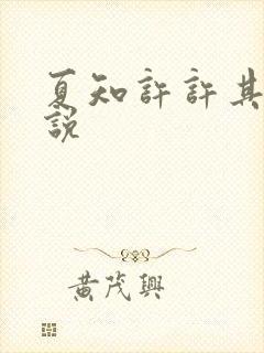 夏知许许其琛小说