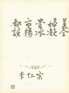 都市贵妇美腿小说杨冰凝全文阅读