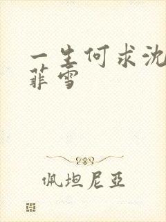 一生何求沈浩秦菲雪封面