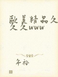 欧美精品久久久久久www