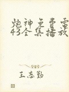 炮神免费电视剧43全集播放高清封面