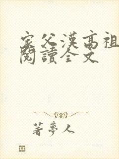 家父汉高祖免费阅读全文