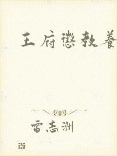 王府惩教养日常