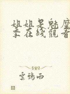 姐姐是魅魔第四季在线观看封面