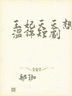 王妃天天想休夫温锦短剧