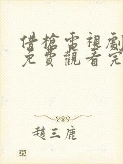 借枪电视剧全集免费观看完整版封面