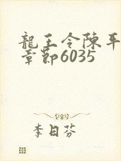 龙王令陈平最新章节6035