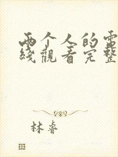 两个人的电影在线观看完整版封面