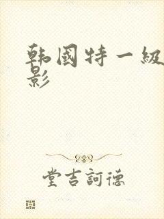 韩国特一级片电影封面