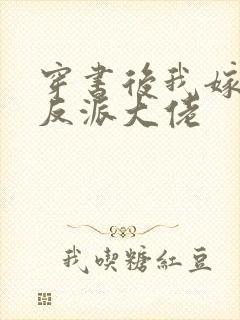 穿书后我嫁给了反派大佬