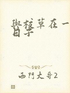 与校草在一起的日子