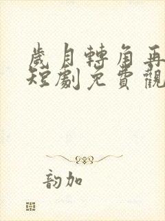 岁月转角再相逢短剧免费观看