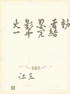 火影忍者动画哪一年完结封面