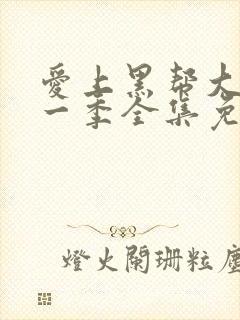 爱上黑帮大佬第一季全集免费观看