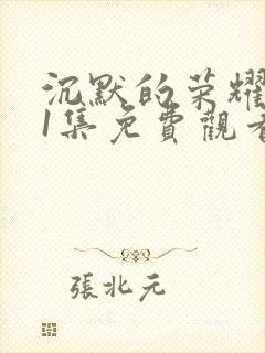 沉默的荣耀第11集免费观看封面