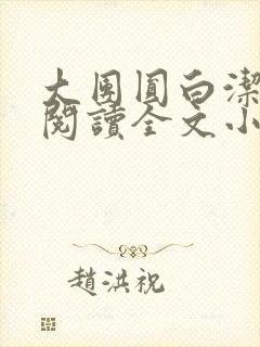 大团圆白洁免费阅读全文小说