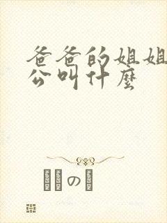 爸爸的姐姐的老公叫什么