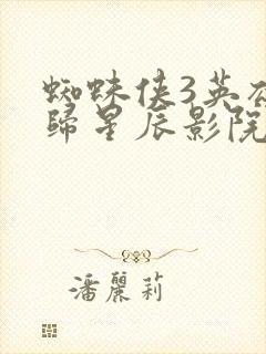 蜘蛛侠3英雄无归星辰影院