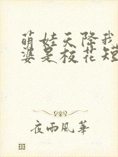 萌娃天降我的老婆是校花短剧在线封面